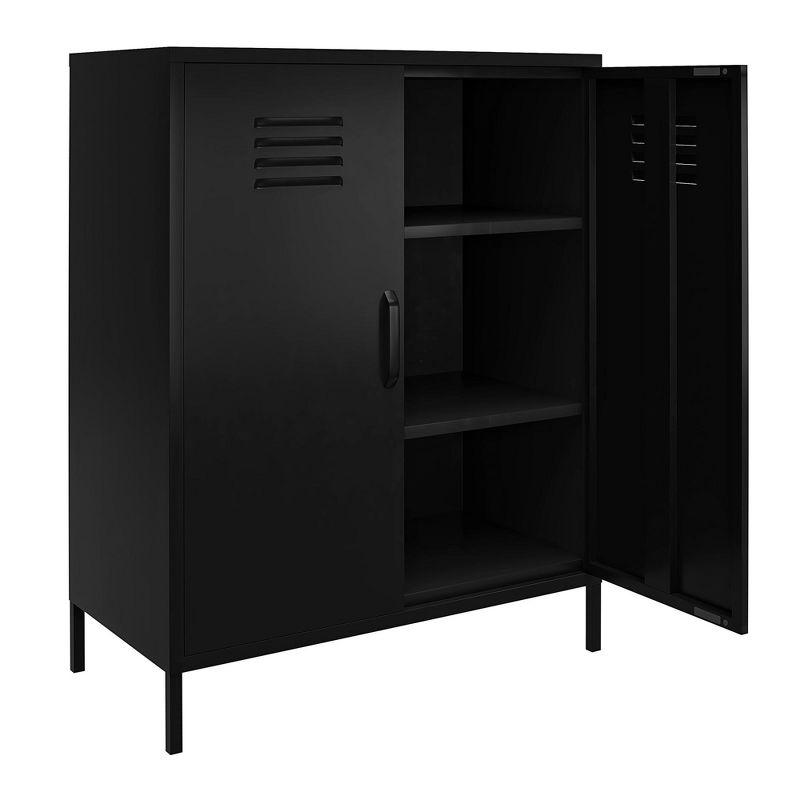 RealRooms Shadwick 2 Door Metal Locker Storage Cabinet