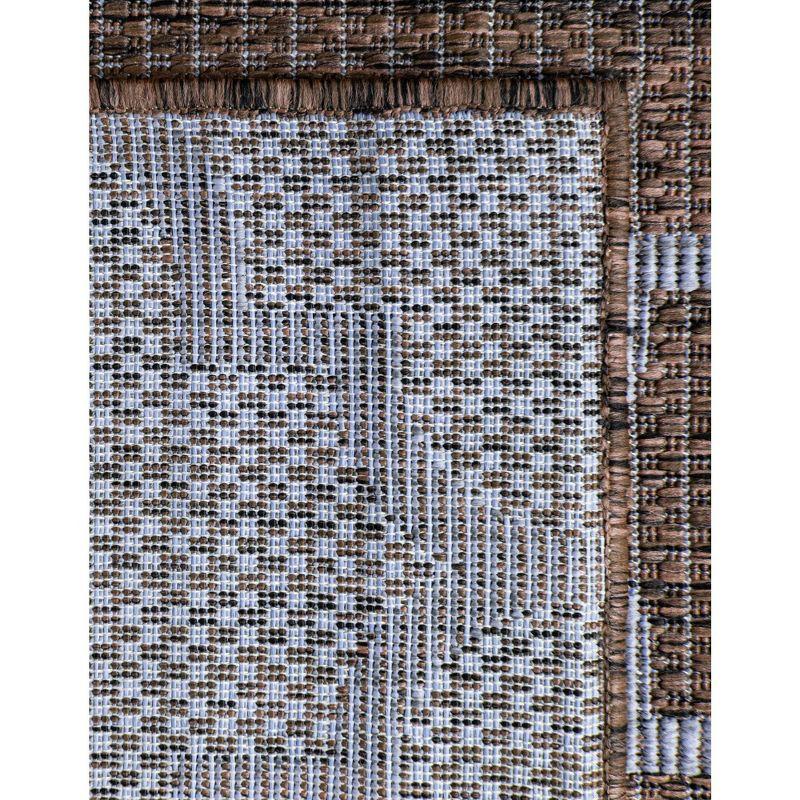 Unique Loom 8' 0 x 11' 4 Rectangle Indoor/Outdoor Trellis Brown Area Rug
