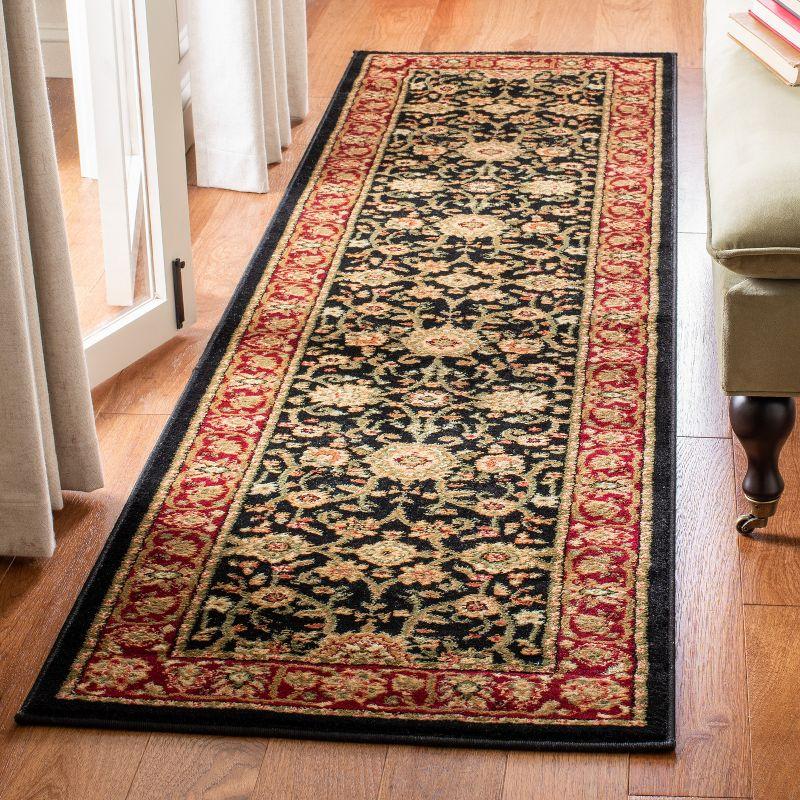 Lyndhurst LNH212 Power Loomed Runner Rug - Black/Red - 2'3"x22' - Safavieh