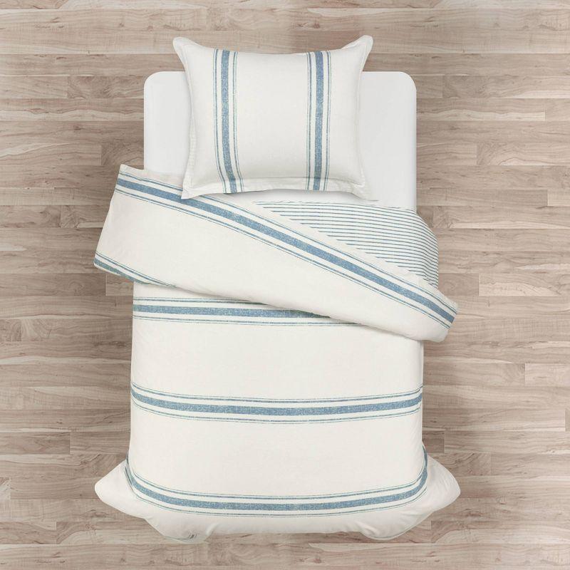 Standard Cotton 460 TC Reversible 3 Piece Duvet Cover Set