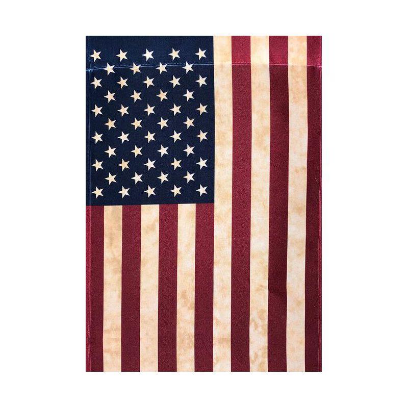 Tea Stained American House Flag American Flag 28" x 40" Briarwood Lane