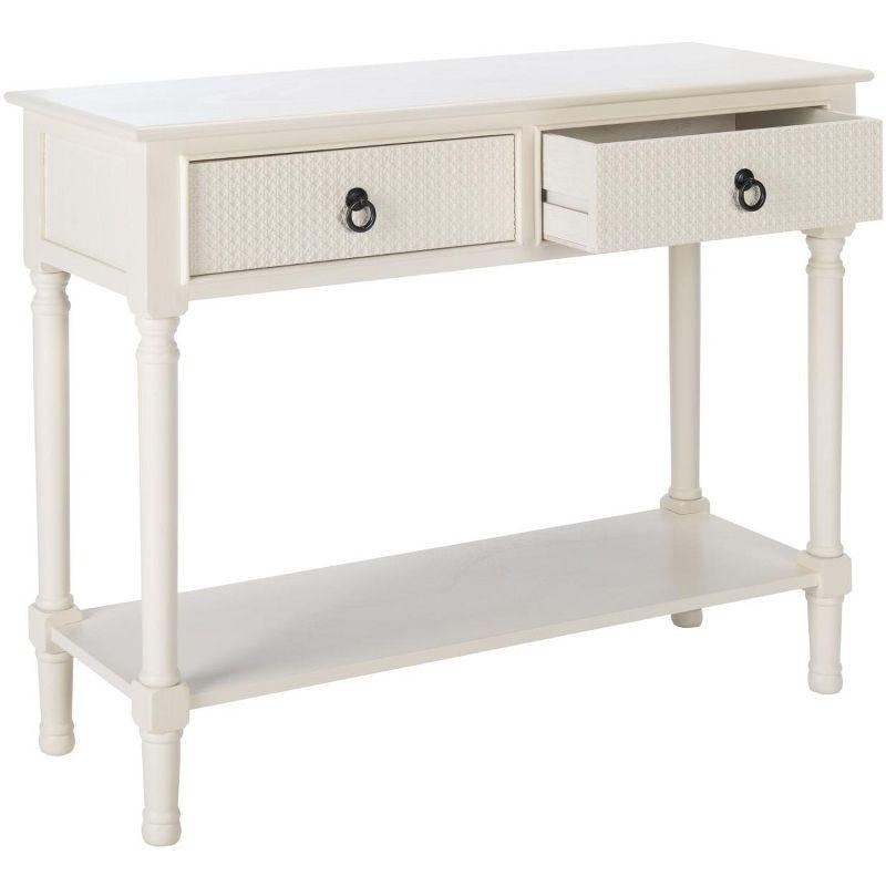 Haines 2 Drawer Console Table - CNS5727D - White - Safavieh