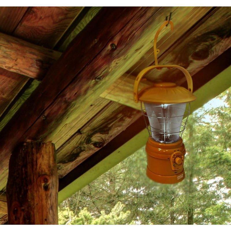 Pyle 9'' Battery Powered Integrated LED Outdoor Lantern