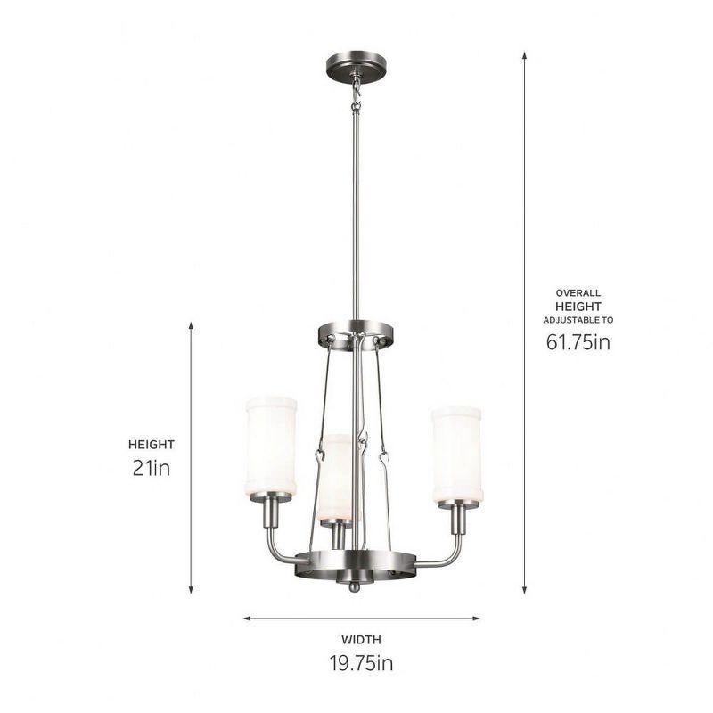 Kichler Lighting Vetivene 3 - Light Chandelier in  Classic Pewter