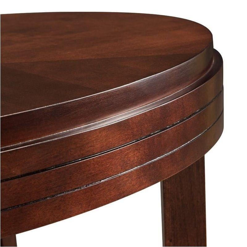 Leick Favorite Finds Oval Wood Coffee Table in Brown/Chocolate Cherry