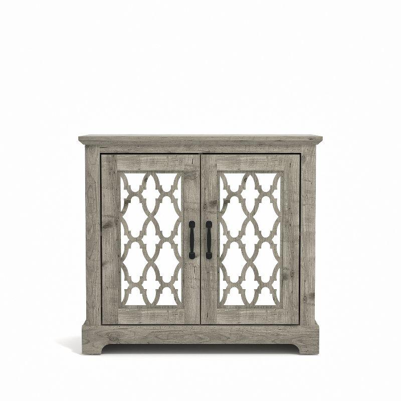 Mexican Grey Freestanding Office Accent Cabinet