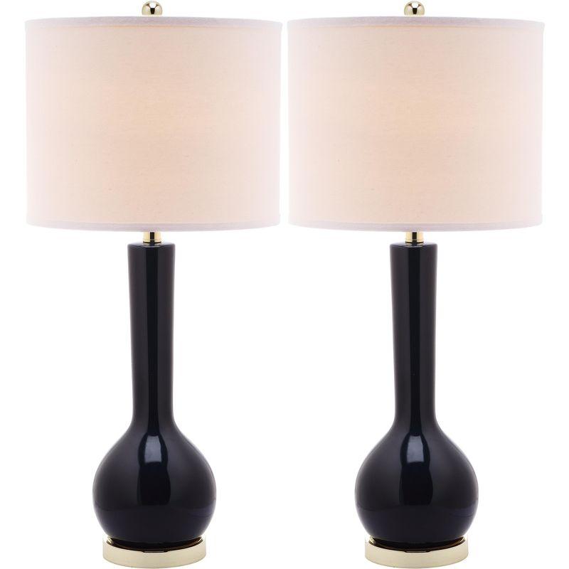 Mae Long Neck Ceramic Table Lamp (Set of 2)  - Safavieh