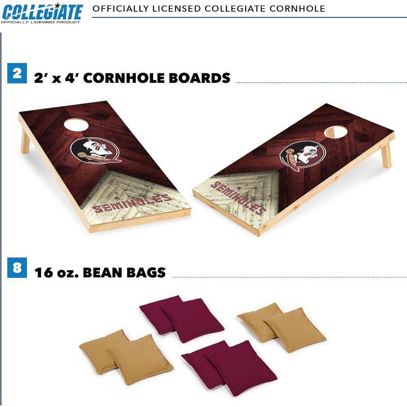 NCAA Florida State Seminoles 2'x4' Wood Cornhole Set