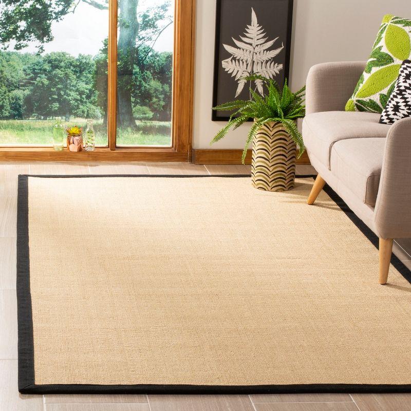 Natural Fiber NF131 Power Loomed Indoor Area Rug - Beige/Black - 5'x8' - Safavieh.