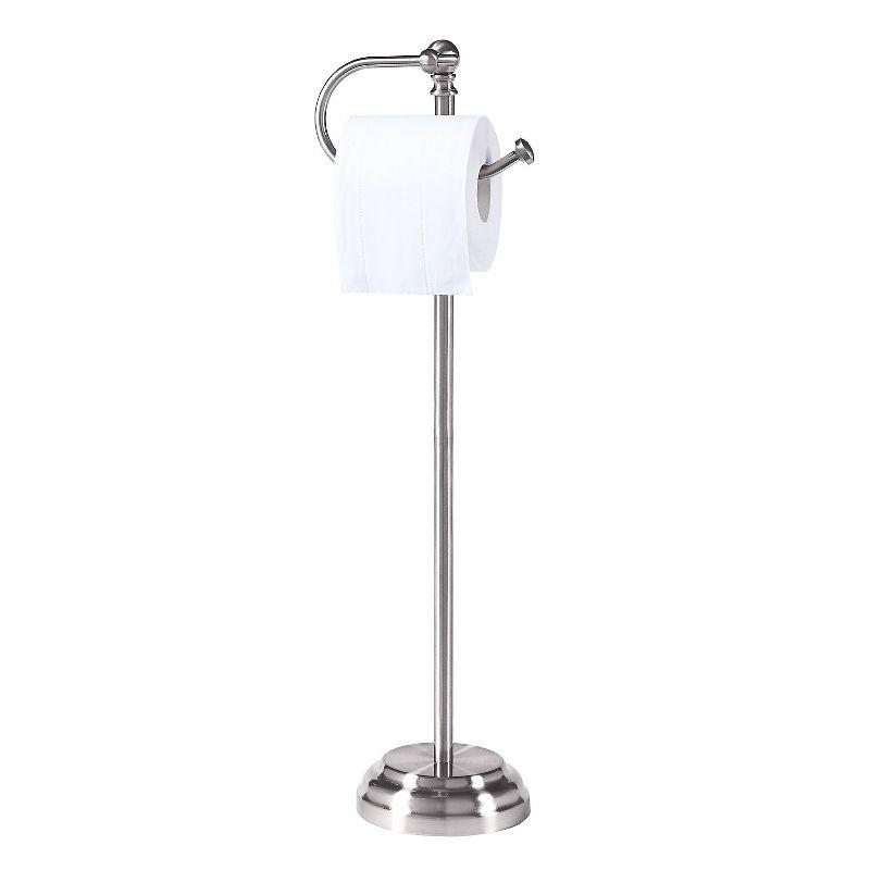 Bathroom Free Standing Toilet Paper Roll Holder Stand