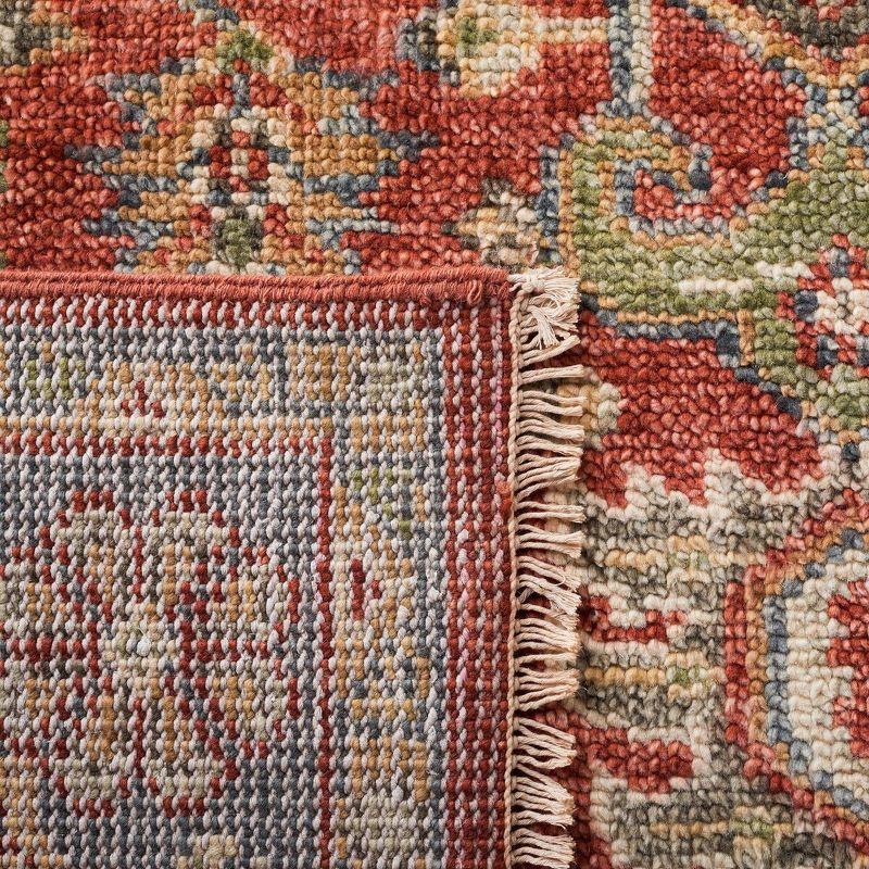 Samarkand SRK121 Hand Knotted Area Rug - Red/Blue - 8'x10' - Safavieh.