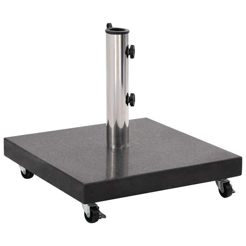 VidaXL Parasol Base Granite 66.1 lb Square Black