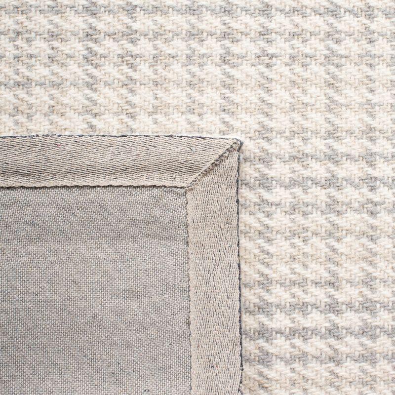 Marbella MRB319 Hand Woven Indoor Area Rug - Grey/Ivory - 6'x6' - Safavieh
