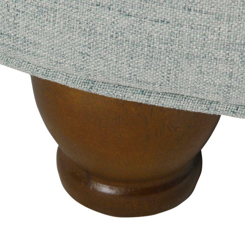 Large Tufted Round Storage Ottoman - HomePop