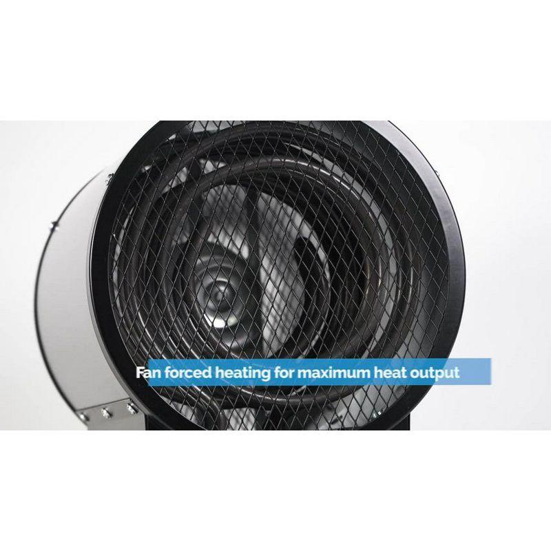 Newair Newair Freestanding or Ceiling/Wall Mounted 4800W Electric Garage Heater 240v, 500 sq. ft. with Remote Control