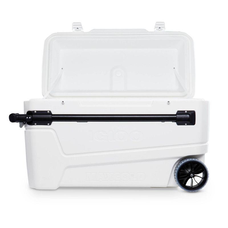 Igloo Glide Pro Hard Sided 110qt Portable Cooler - White