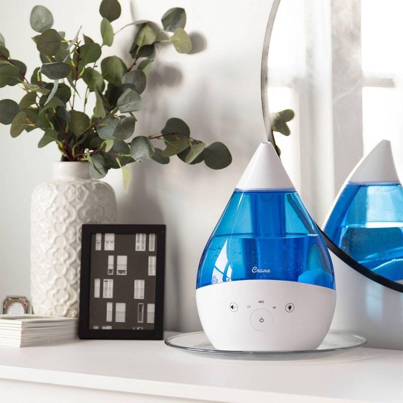 Crane Drop 4-in-1 Ultrasonic Cool Mist Humidifier with Sound Machine - 1gal