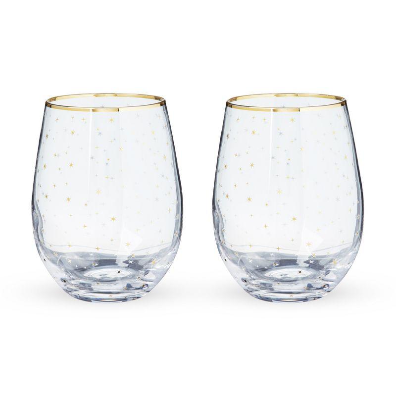 Starlight 18oz. Stemless Wine Glass Set