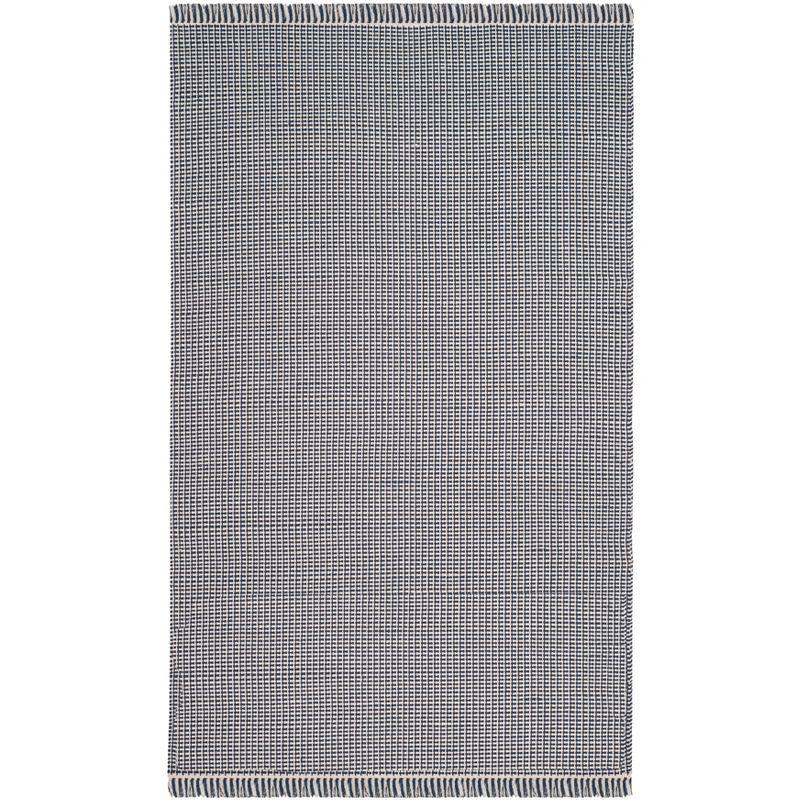 Montauk MTK340 Hand Woven Indoor Area Rug - Ivory/Navy - 5'x8' - Safavieh