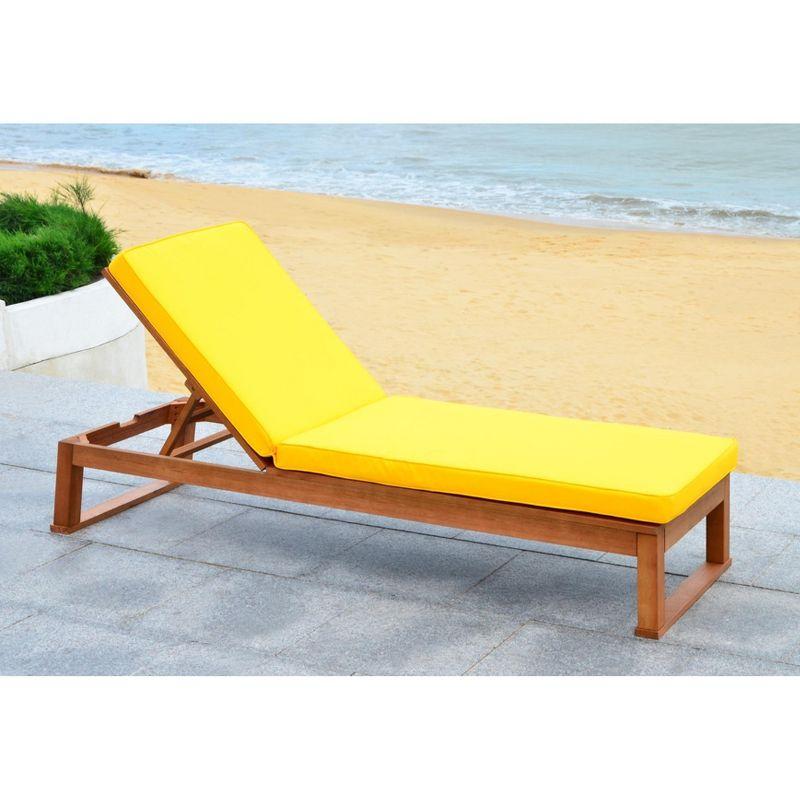 Solano Sunlounger - Outdoor - PAT7024 - Natural/Yellow -Safavieh