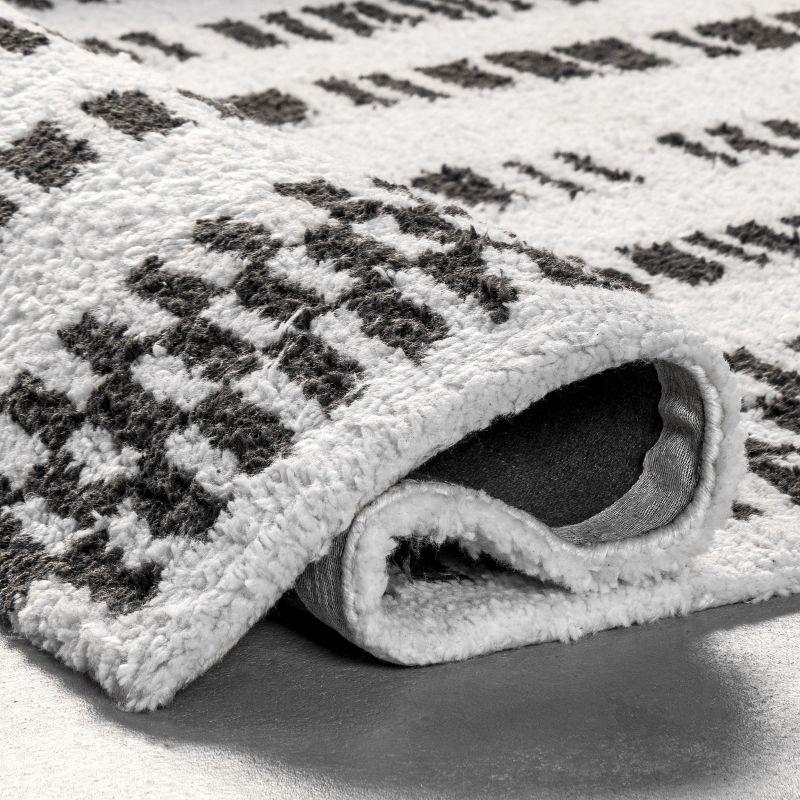 Nuloom Kasha Striped 8x10 Indoor Area Rug for Living Room Bedroom Dining Room Kitchen, Grey/Ivory