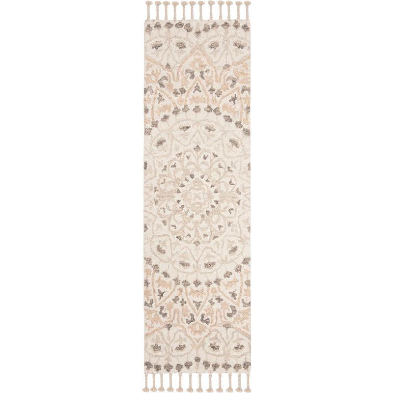 Ivory Elegance Hand-Tufted Wool Runner Rug - 2'3" x 8'