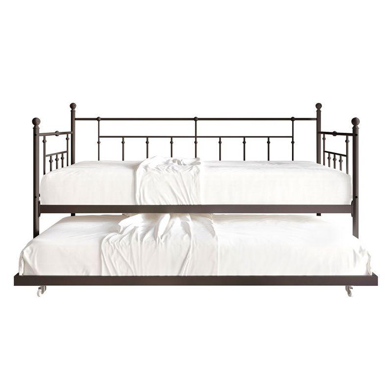 CasePiece Twin Size Metal Daybed With Trundle