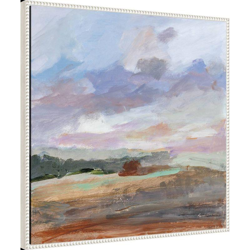 30"x30" Seashore Without End by Pamela Munger: Serene Landscape Framed Canvas - Amanti Art