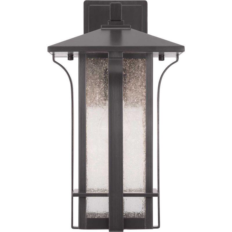 Progress Lighting Cullman 1-Light Outdoor Wall Lantern, Antique Bronze, Seeded Glass