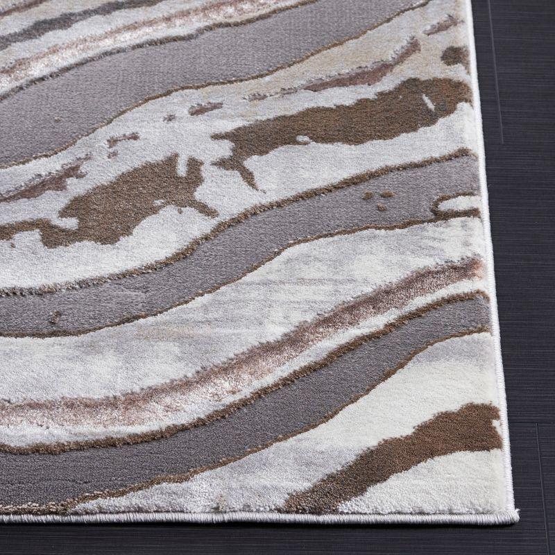 Wade Logan® Swindle Abstract Gray/Beige Area Rug