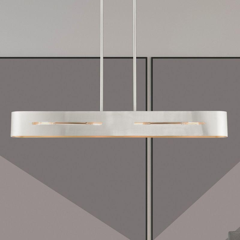 Livex Lighting Rave 4 - Light Chandelier in  Brushed Nickel