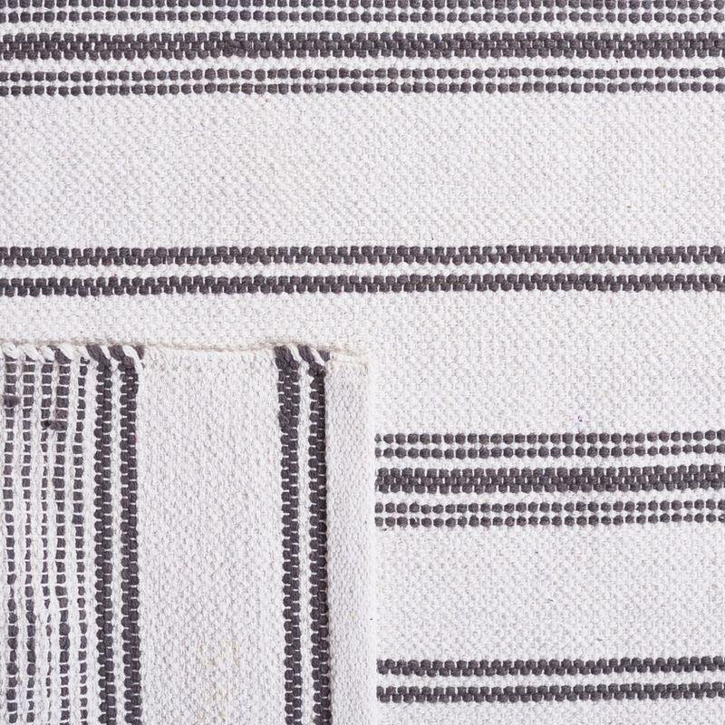 Montauk MTK708 Hand Woven, Flat Weave Indoor Area Rug - Dark Grey/Ivory - 8'x10' - Safavieh