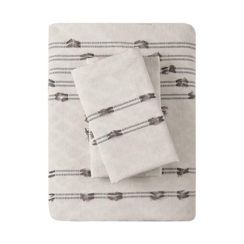 INK+IVY 3 Piece Cotton Jacquard Bedding Set