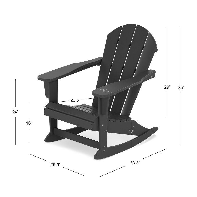 WestinTrends  Outdoor Patio Porch Rocking Adirondack Chair