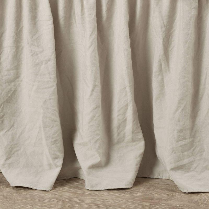 Ruched Ruffle Elastic Easy Wrap Around Bedskirt - Lush Décor