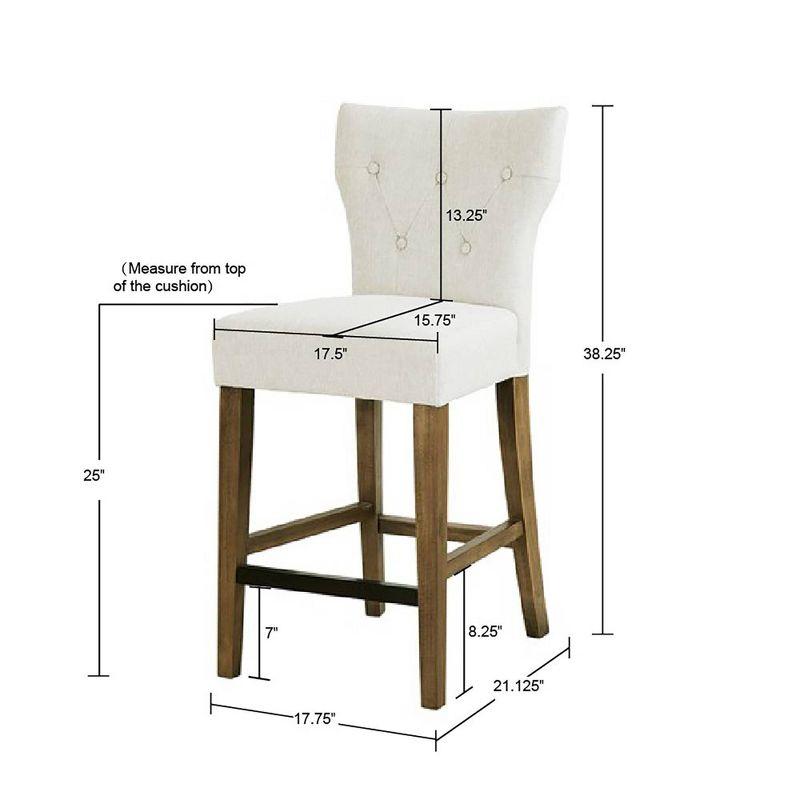 Saffron Tufted Back Counter Height Barstool - Madison Park