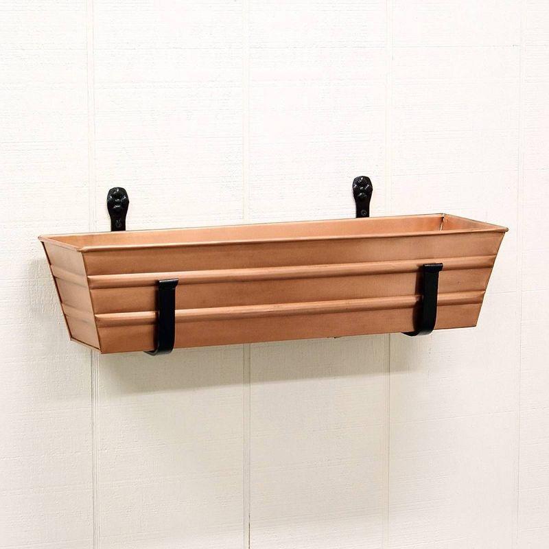 Small Galvanized Metal Rectangular Planter Box - ACHLA Designs