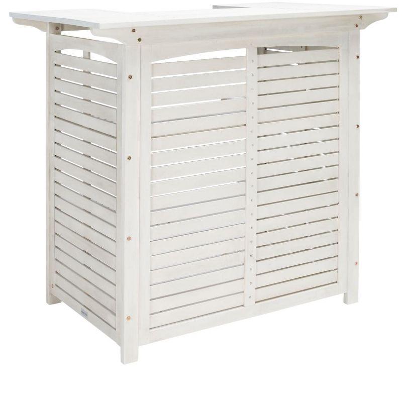 Monterey Patio Outdoor Bar Table - White - Safavieh