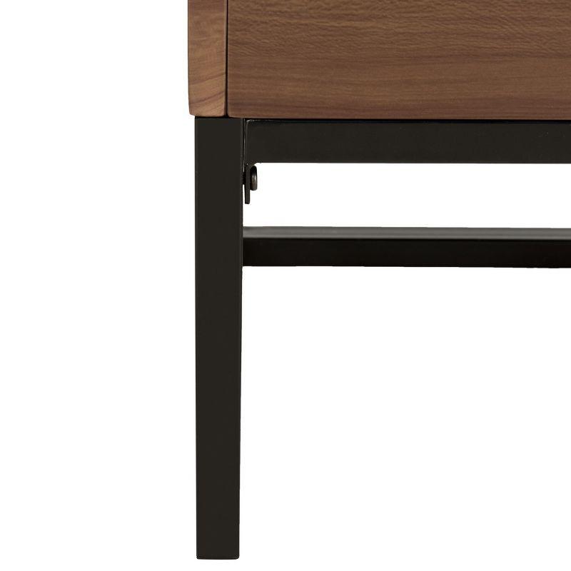 Kristie Contemporary Lift Top Coffee Table - Dark Oak/Black - Safavieh