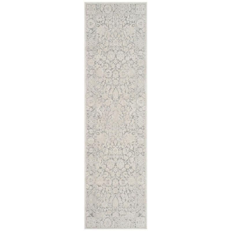 Reflection RFT667 Power Loomed Indoor Runner Rug - Light Grey/Cream - 2'3"x8' - Safavieh.