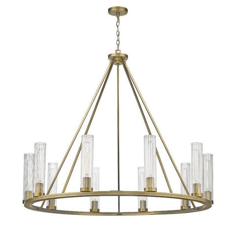 Z-Lite Beau 10 - Light Chandelier in  Rubbed Brass