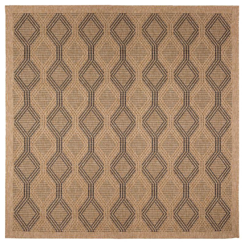 Liora Manne Sahara Links Indoor/Outdoor Rug Natural 7'10" Square