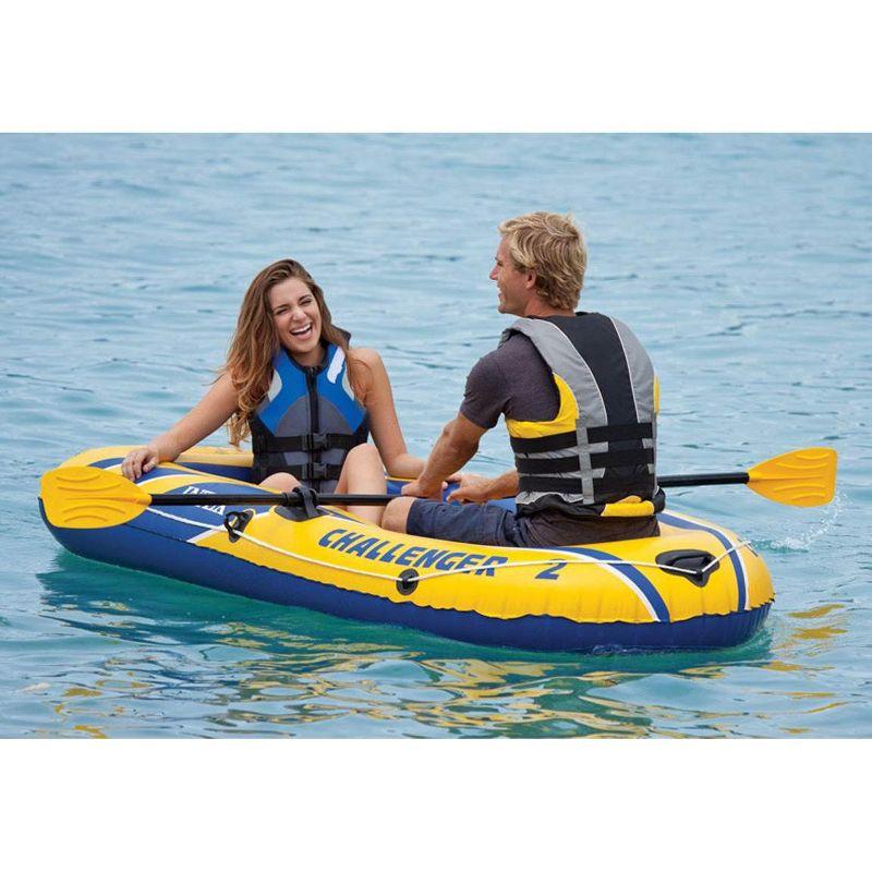 Intex Challenger 2 Inflatable Boat Set With Pump And Oars | 68367EP