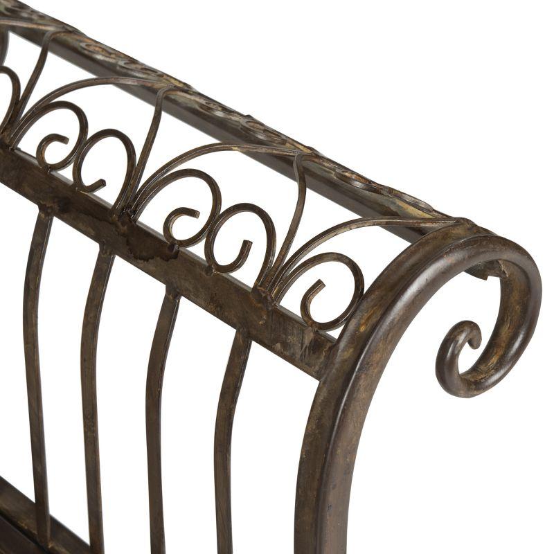 Brielle Bench - Outdoor - PAT5004 - Rustic Brown - Safavieh