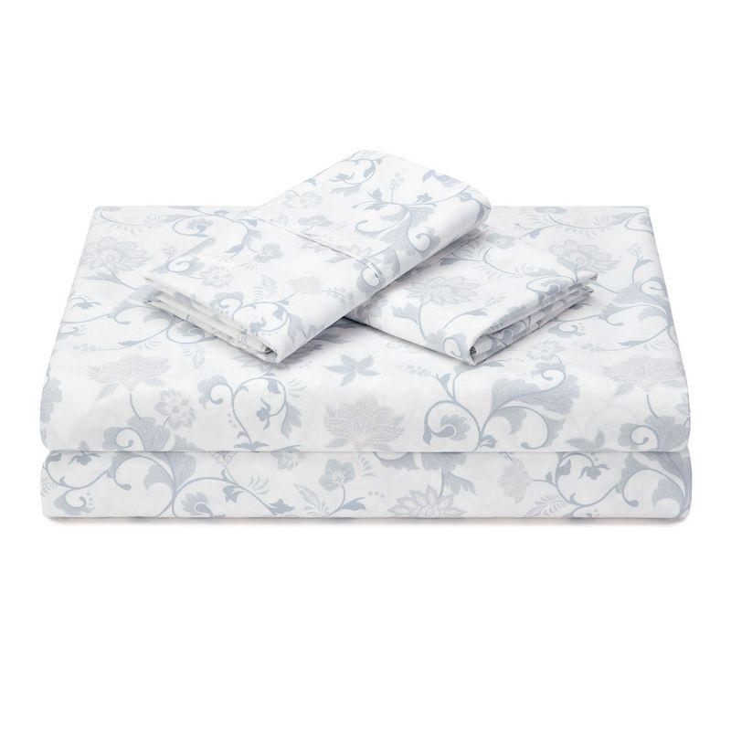 Chanasya Floral Print Microfiber Sheet Set