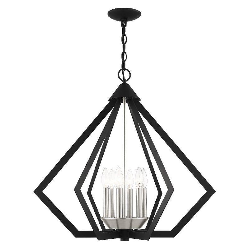 Livex Lighting Prism 6 - Light Chandelier in  Black