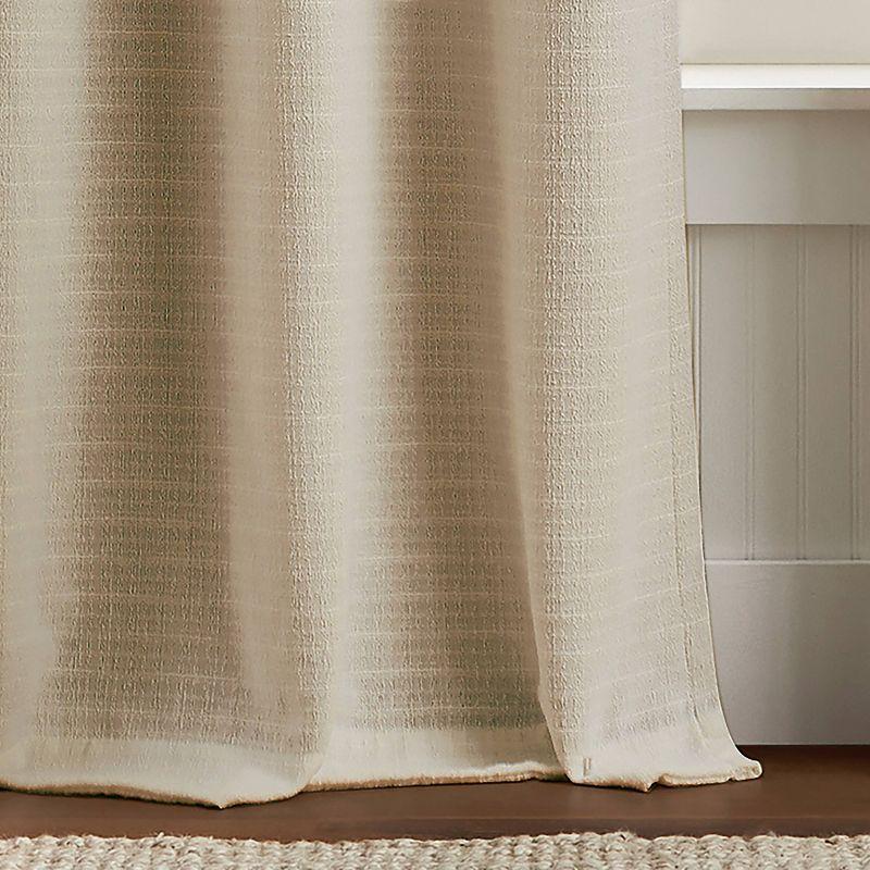 84"x37"Martha Stewart 2pk Sutter 84" Dark Lined Curtain Panel Sand