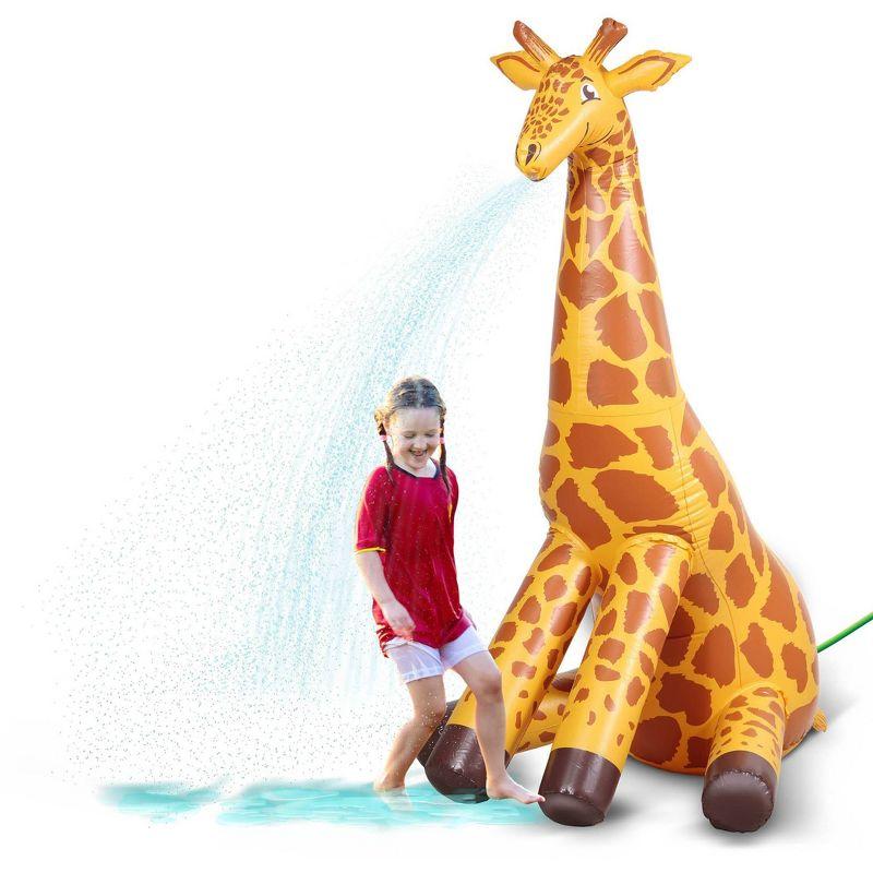 GoFloats Giant Inflatable Party Sprinkler - Giraffe
