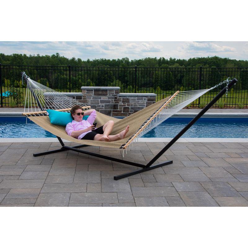 Vivere Double Poolside Hammock in Taupe