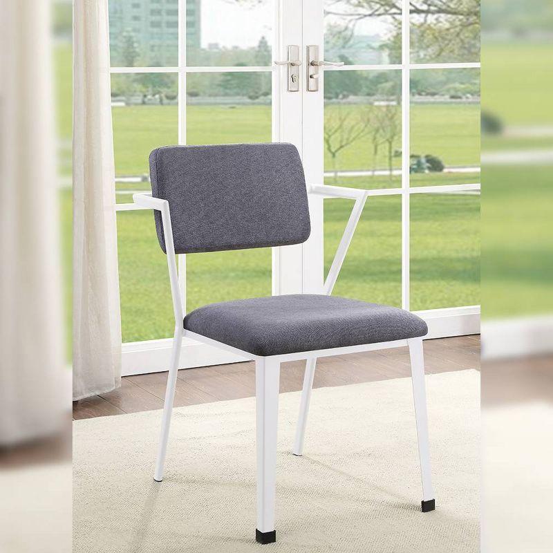 Cargo Fabric Upholstered Metal Side Chair